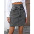 'Monica' High Waist Denim Skirt - Celes Fashion